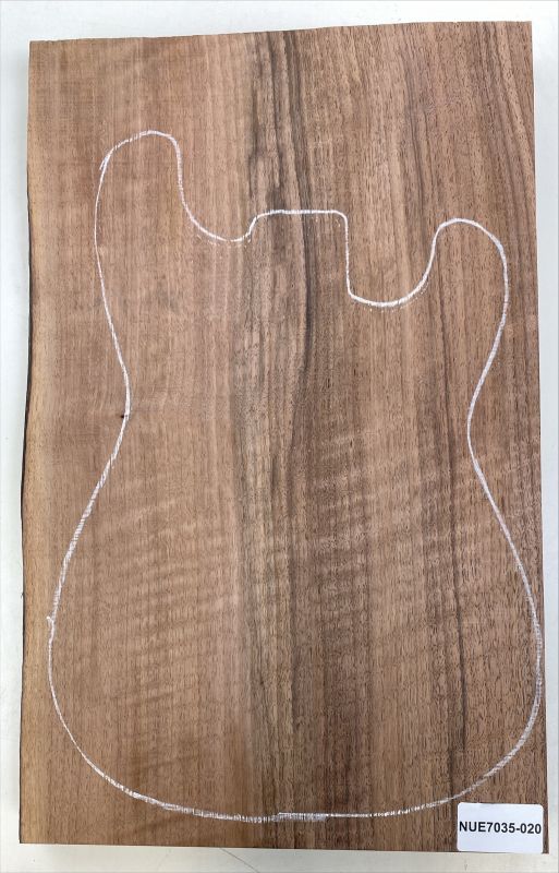 Body European Walnut AA, 1-pc. Unique-Piece #020